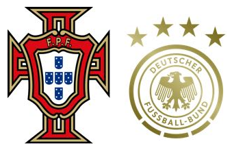 Portugal & Germany national football team logos