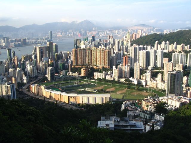 Happy Valley Racecourse in Hong Kong