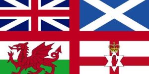 Great Britain & Northern Ireland flags