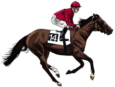 Horse racing graphic