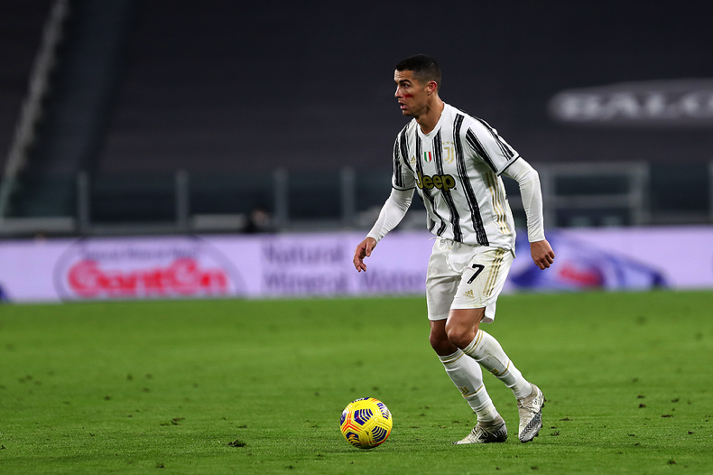 Ronaldo with ball